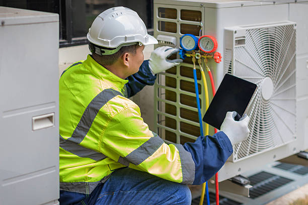 Professional Hvac Installation technician working in Milan, OH